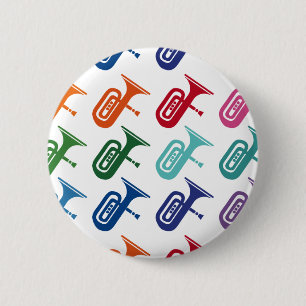 Badge Rond 5 Cm T-shirt Tuba Colorful