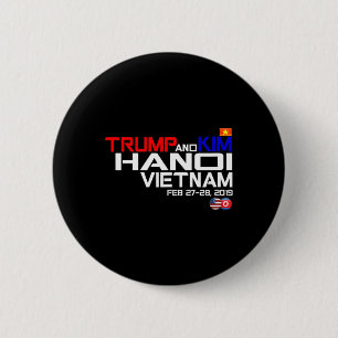 Badge Rond 5 Cm T Shirt Vietnam Suummit Kim Et Trump