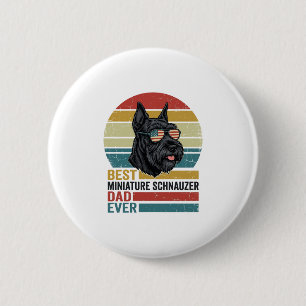 Badge Rond 5 Cm T-shirt vintage patriotique papa Schnauzer miniatu