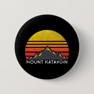 Badge Rond 5 Cm T Shirt Vintage Randonnée Coucher de soleil Mont K