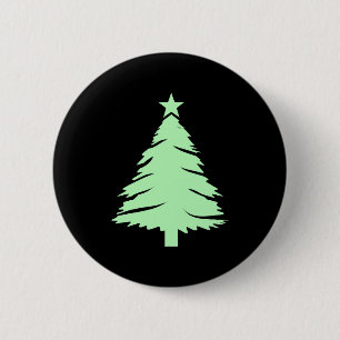 Badge Rond 5 Cm T-shirt White Christmas Tree - Joyeux Noël