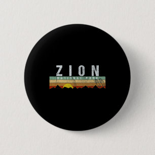 Badge Rond 5 Cm T-shirt Zion National Park Camping Randonnée Tee 1