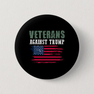 Badge Rond 5 Cm T-shirts anti-Trump - Anciens combattants contre D