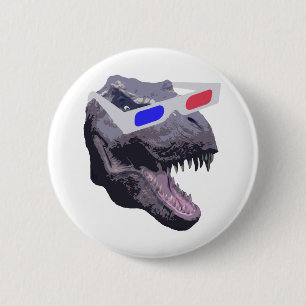 Badge Rond 5 Cm T-shirts de dinosaure