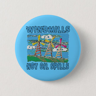 Badge Rond 5 Cm T-shirts de flaques d'huile de moulins à vent pas