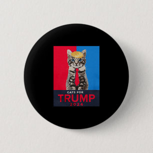 Badge Rond 5 Cm T-shirts drôles pour Trump et chats pour Vance Tru