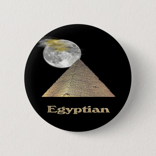 Badge Rond 5 Cm T-shirts égyptiens et plus de pyramide (Devant)