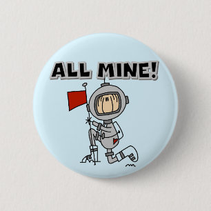 Badge Rond 5 Cm T-shirts et cadeaux Astronaute à Moi