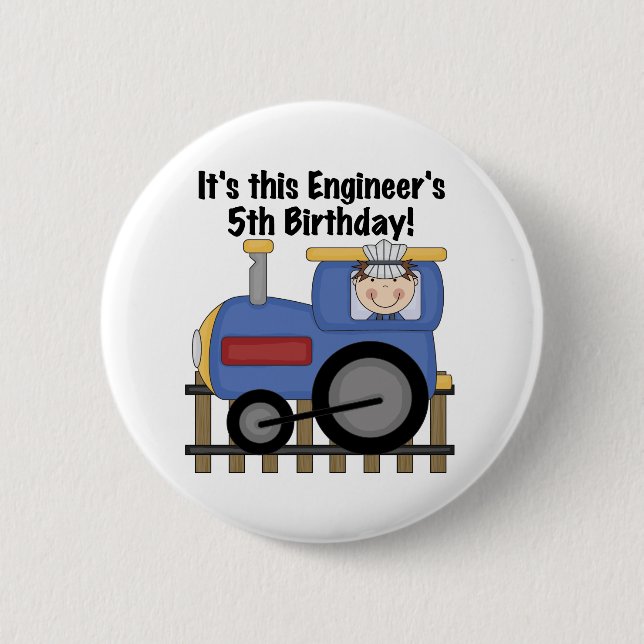 Badge Rond 5 Cm T-shirts et cadeaux d'anniversaire d'ingénieur de (Devant)