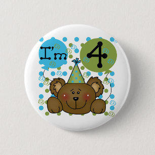 Badge Rond 5 Cm T-shirts et cadeaux d'anniversaire d'ours de