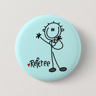 Badge Rond 5 Cm T-shirts et Cadeaux d'Arbitre en Bonhommes Allumet