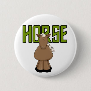 Badge Rond 5 Cm T-shirts et cadeaux de cheval