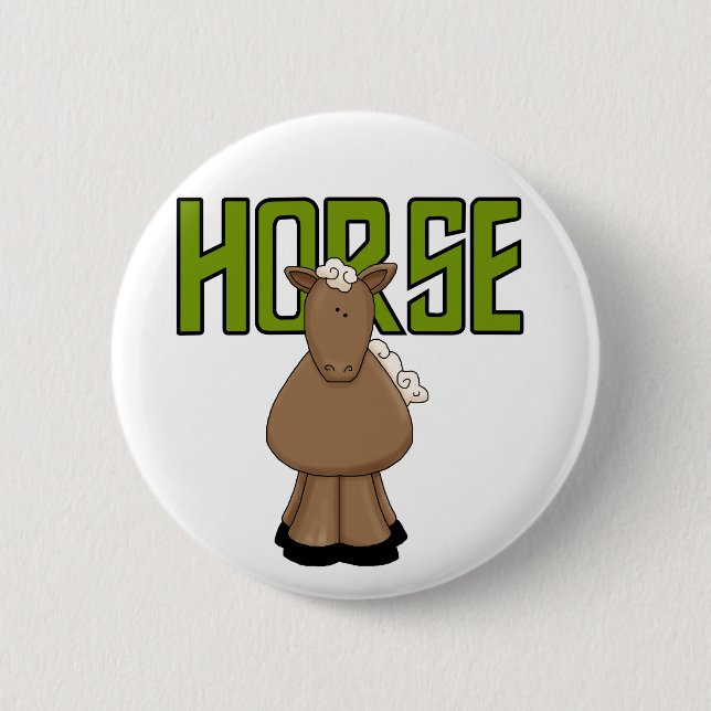 Badge Rond 5 Cm T-shirts et cadeaux de cheval (Devant)