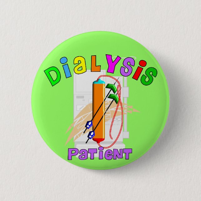 Badge Rond 5 Cm T-shirts et cadeaux de dialysé (Devant)