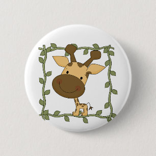 Badge Rond 5 Cm T-shirts et cadeaux de girafe de bébé