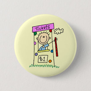 Badge Rond 5 Cm T-shirts et cadeaux de guichet de billet équitable