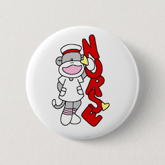 Badge Rond 5 Cm T-shirts et cadeaux de l'infirmière singe de choc