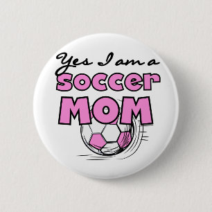 Badge Rond 5 Cm T-shirts et cadeaux de maman du football