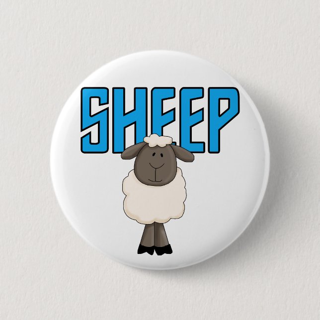Badge Rond 5 Cm T-shirts et cadeaux de moutons (Devant)