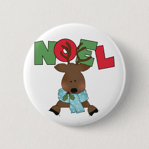 Badge Rond 5 Cm T-shirts et cadeaux de Noel de renne