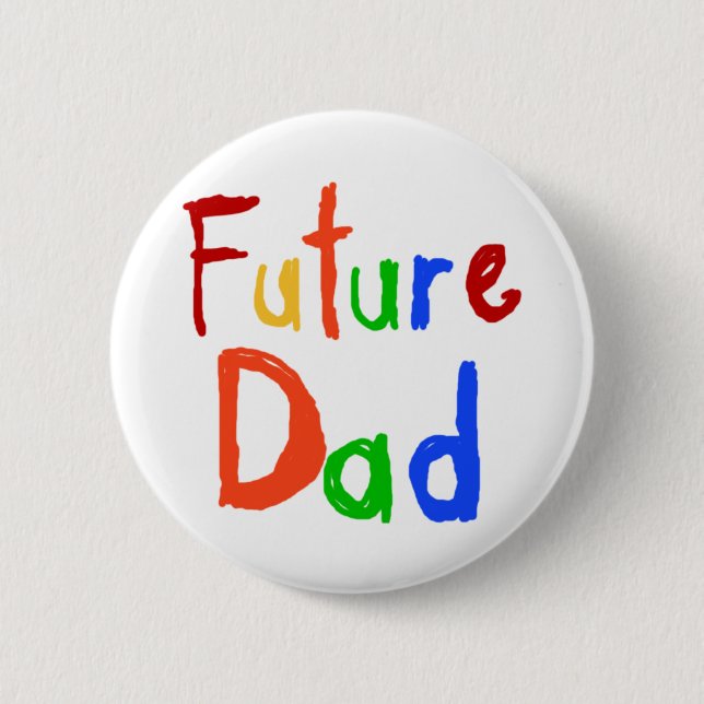Badge Rond 5 Cm T-shirts et cadeaux de papa des textes d'enfant (Devant)