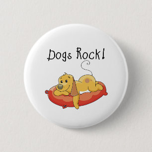 Badge Rond 5 Cm T-shirts et cadeaux de roche de chiens