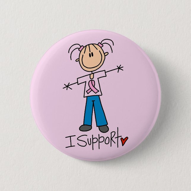 Badge Rond 5 Cm T-shirts et cadeaux de soutien de cancer du sein (Devant)