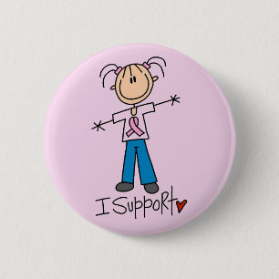 Badge Rond 5 Cm T-shirts et cadeaux de soutien de cancer du sein