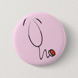 Badge Rond 5 Cm T-shirts et cadeaux de stéthoscope