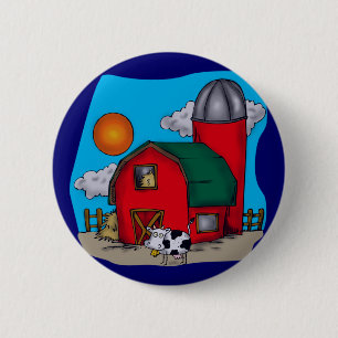 Badge Rond 5 Cm T-shirts et cadeaux de vache à enfants