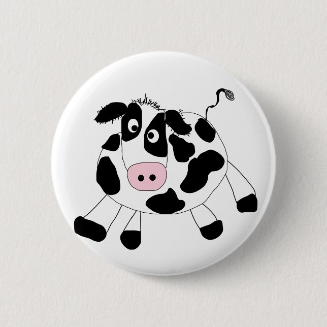 Badge Rond 5 Cm T-shirts et cadeaux de vache à ferme (Devant)