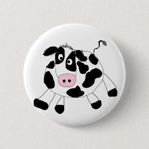 Badge Rond 5 Cm T-shirts et cadeaux de vache à ferme