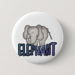 Badge Rond 5 Cm T-shirts et cadeaux d'éléphant