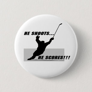 Badge Rond 5 Cm T-shirts et cadeaux d'hockey