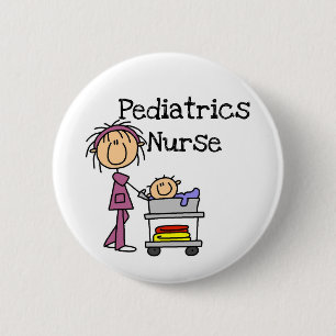 Badge Rond 5 Cm T-shirts et cadeaux d'infirmière de pédiatrie