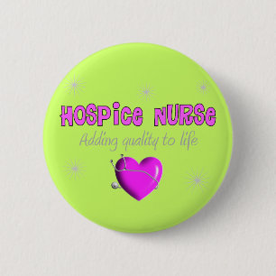 Badge Rond 5 Cm T-shirts et cadeaux d'infirmière d'hospice