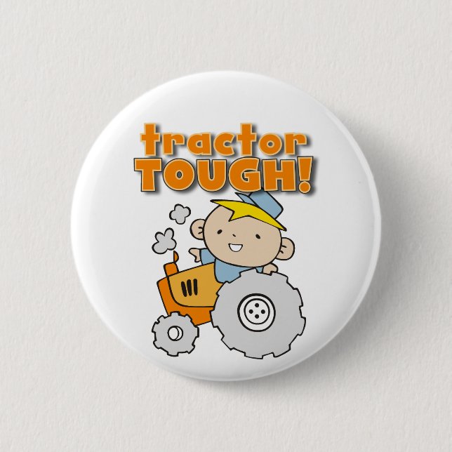 Badge Rond 5 Cm T-shirts et cadeaux durs de tracteur (Devant)