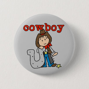 Badge Rond 5 Cm T-shirts et cadeaux en fer à cheval de cowboy
