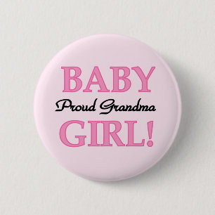 Badge Rond 5 Cm T-shirts et cadeaux fiers de bébé de grand-maman