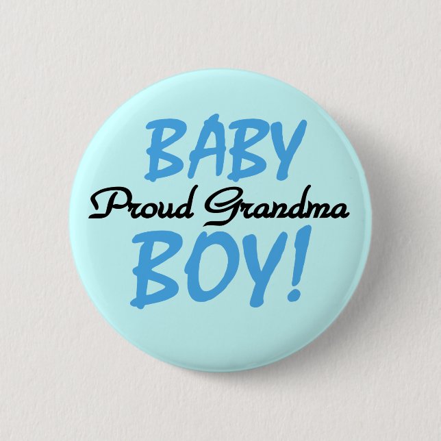 Badge Rond 5 Cm T-shirts et cadeaux fiers de bébé de grand-maman (Devant)