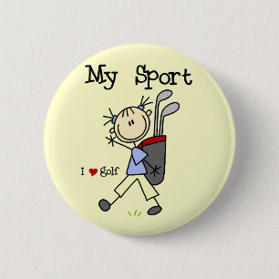 Badge Rond 5 Cm T-shirts et Cadeaux Golf Mon Sport