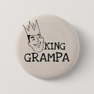 Badge Rond 5 Cm T-shirts et cadeaux King Grampa
