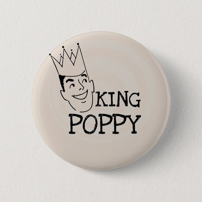Badge Rond 5 Cm T-shirts et cadeaux King Poppy (Devant)