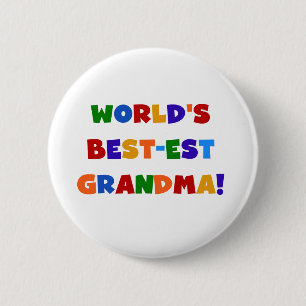 Badge Rond 5 Cm T-shirts et cadeaux lumineux de grand-maman du Mei