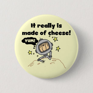 Badge Rond 5 Cm T-shirts et Cadeaux Lune de Fromage