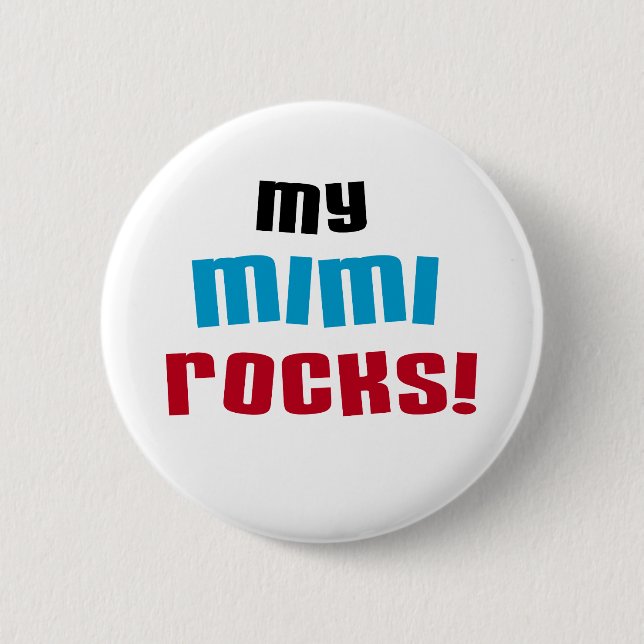 Badge Rond 5 Cm T-shirts et cadeaux My Mimi Rocks (Devant)
