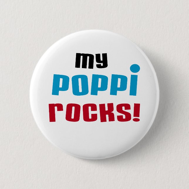 Badge Rond 5 Cm T-shirts et cadeaux My Poppi Rocks (Devant)