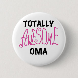Badge Rond 5 Cm T-shirts et cadeaux Oma Pink absolument géniaux