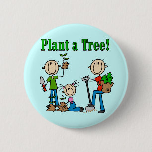 Badge Rond 5 Cm T-shirts et cadeaux Plant a Tree