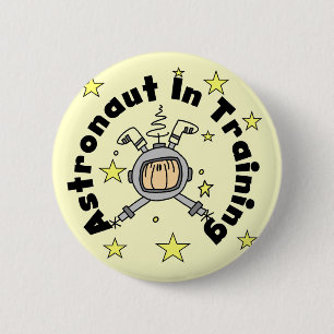 Badge Rond 5 Cm T-shirts et Cadeaux pour Astronaute en Formation